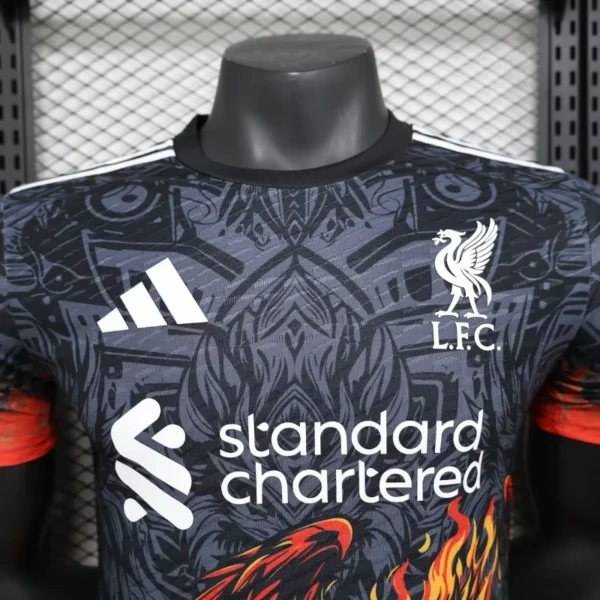 2024/25 Liverpool Special Edition Soccer Jersey Player Version Fire - Image 3