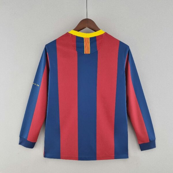 Retro Barcelona Long Sleeve 10/11UEFA Champions League Home - Image 2