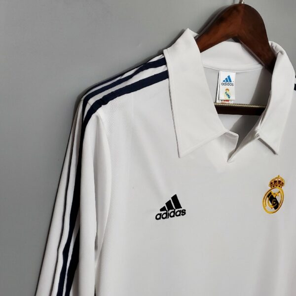 Retro long-sleeved 2002 Real Madrid home - Image 4