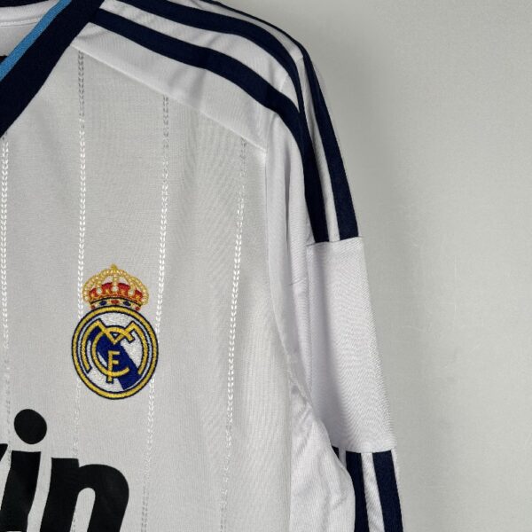 Retro Real Madrid 12/13 Long Sleeve Home - Image 2