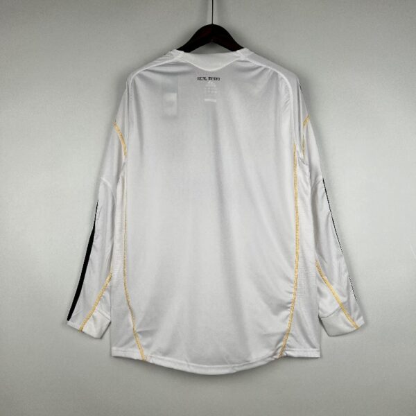 Retro Real Madrid 09/10 Long Sleeve Home - Image 2