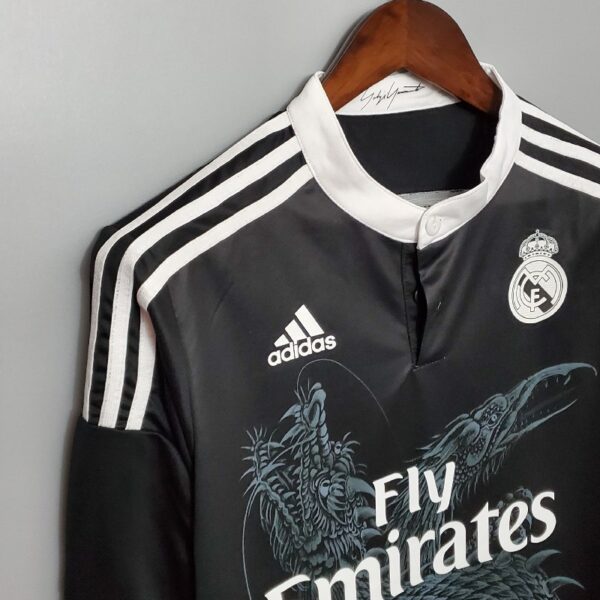 Retro Long Sleeve Real Madrid 14/15 Third Away - Image 6