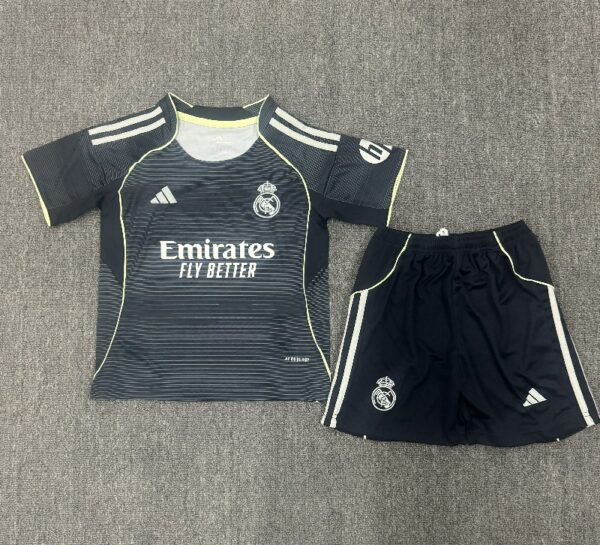 kids Real Madrid 2025-26 away Soccer Jersey
