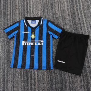 Kids Inter Milan 1997-98 Home Soccer Jersey