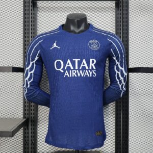 2024/25 Player PSG 4th Away Long Sleeve Soccer Jersey