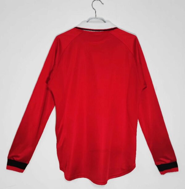 Manchester United 1999/00 home Long Sleeve Retro Soccer Jersey - Image 2