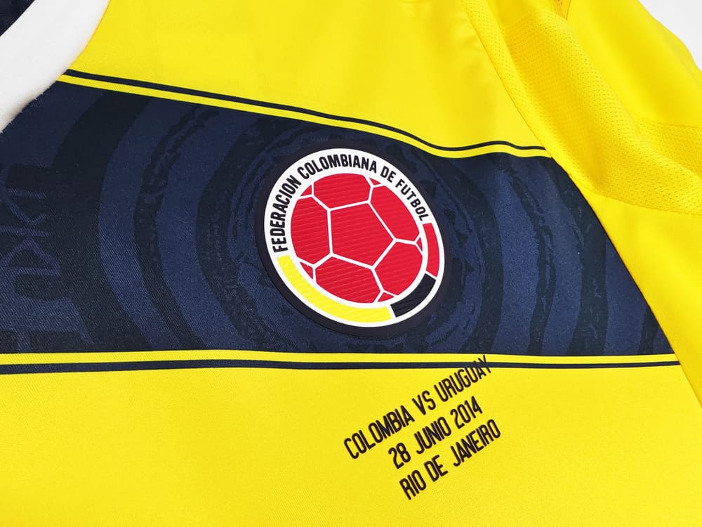 2014 Colombia Home Retro Jersey - Image 4