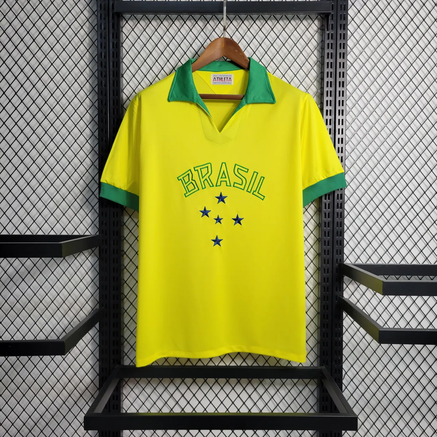 1958 Brazil Home Retro Jersey