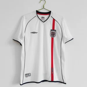 01-03 England Home White Retro Jersey – Fanretro