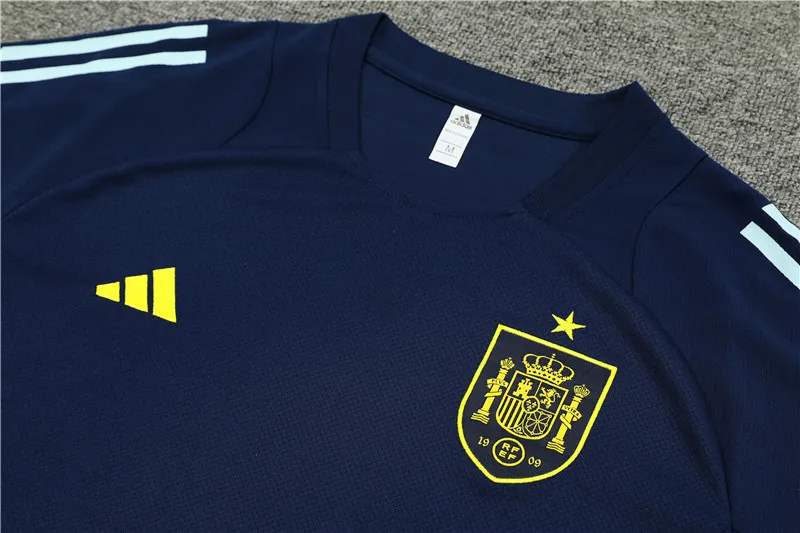 2024 Spain Blue Short Sleeve Training Suit - Image 2