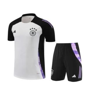 2024 Germany White Short Sleeve Training Suit
