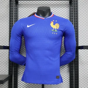 2024 France Home Player Long Sleeve Jersey