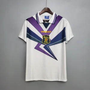 94-96 Scotland Away White Retro Jersey